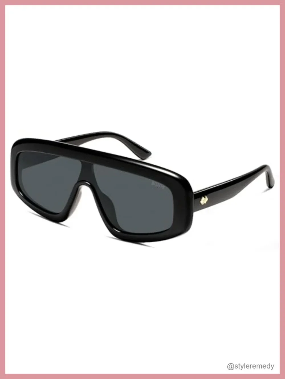 Retro Oversized Aviator Sunglasses for Women Square Shield UV400 Non-Polarized